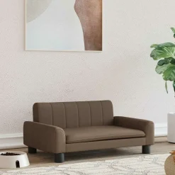 MAISON EXCLUSIVE - Lit pour chien marron 70x45x30 cm tissu