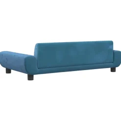 MAISON EXCLUSIVE - Lit pour chien bleu 100x54x33 cm velours
