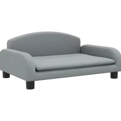 MAISON EXCLUSIVE - Lit pour chien gris clair 70x45x30 cm tissu