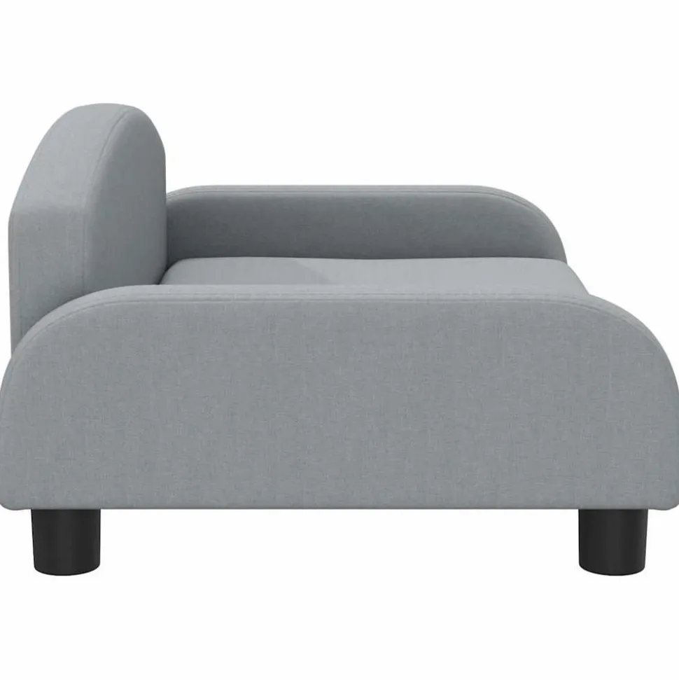 MAISON EXCLUSIVE - Lit pour chien gris clair 70x45x30 cm tissu