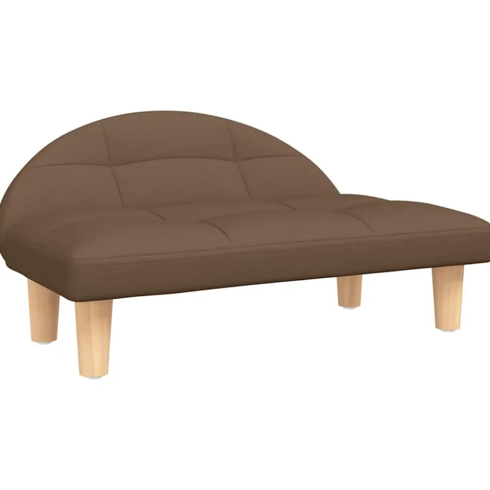 MAISON EXCLUSIVE - Lit pour chien marron 70x52x30 cm tissu