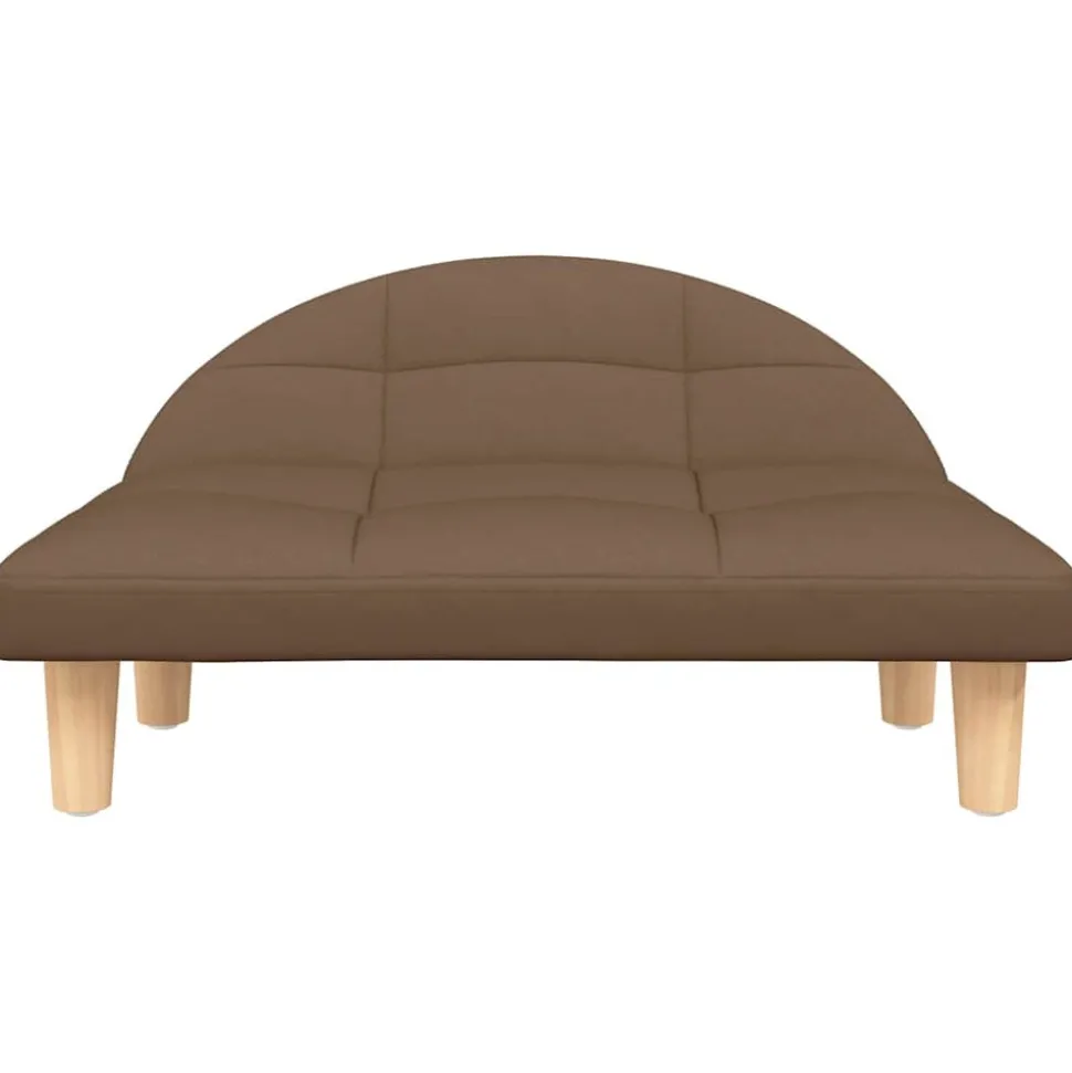 MAISON EXCLUSIVE - Lit pour chien marron 70x52x30 cm tissu