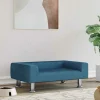 MAISON EXCLUSIVE - Lit pour chien bleu 70x45x26,5 cm velours
