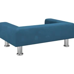 MAISON EXCLUSIVE - Lit pour chien bleu 70x45x26,5 cm velours