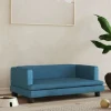 MAISON EXCLUSIVE - Lit pour chien bleu 80x45x30 cm velours
