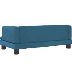 MAISON EXCLUSIVE - Lit pour chien bleu 80x45x30 cm velours