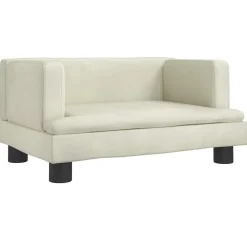 MAISON EXCLUSIVE - Lit pour chien crème 60x40x30 cm velours