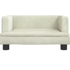 MAISON EXCLUSIVE - Lit pour chien crème 60x40x30 cm velours