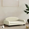 MAISON EXCLUSIVE - Lit pour chien crème 70x45x30 cm similicuir