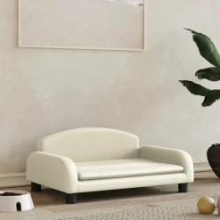 MAISON EXCLUSIVE - Lit pour chien crème 70x45x30 cm similicuir