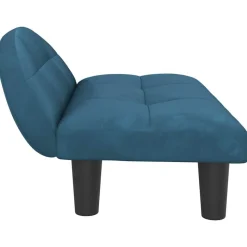 MAISON EXCLUSIVE - Lit pour chien bleu 70x52x30 cm velours