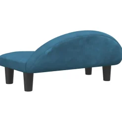 MAISON EXCLUSIVE - Lit pour chien bleu 70x52x30 cm velours