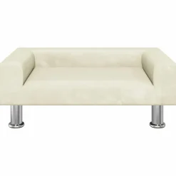 MAISON EXCLUSIVE - Lit pour chien crème 70x45x26,5 cm velours