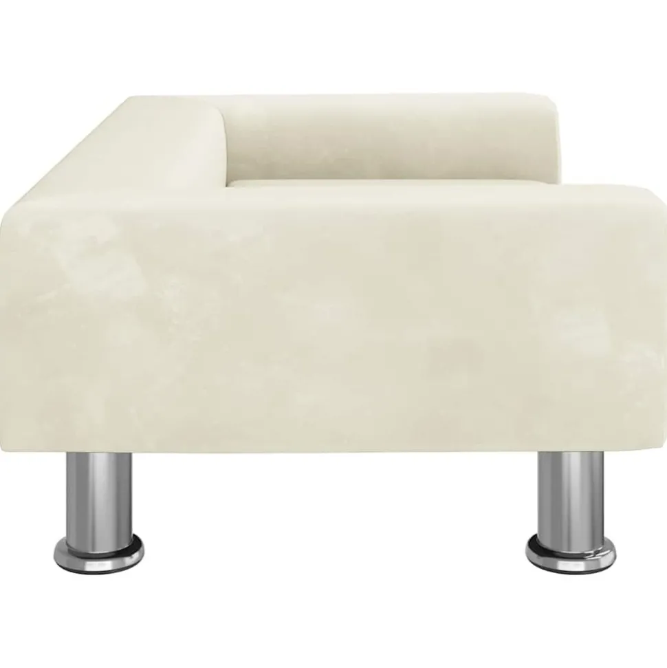 MAISON EXCLUSIVE - Lit pour chien crème 70x45x26,5 cm velours