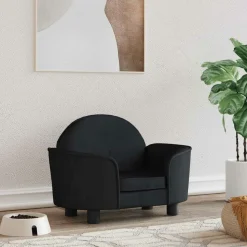 MAISON EXCLUSIVE - Lit pour chien noir 66x40x45 cm velours