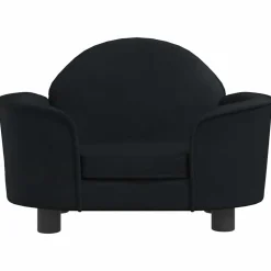 MAISON EXCLUSIVE - Lit pour chien noir 66x40x45 cm velours