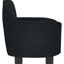 MAISON EXCLUSIVE - Lit pour chien noir 66x40x45 cm velours