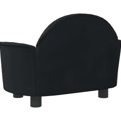 MAISON EXCLUSIVE - Lit pour chien noir 66x40x45 cm velours