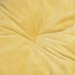 MAISON EXCLUSIVE - Lit pour chiens noir et jaune 99x89x21 cm peluche et similicuir