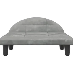 MAISON EXCLUSIVE - Lit pour chien gris clair 70x52x30 cm velours