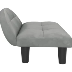 MAISON EXCLUSIVE - Lit pour chien gris clair 70x52x30 cm velours