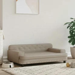 MAISON EXCLUSIVE - Lit pour chien cappuccino 90x53x30 cm similicuir