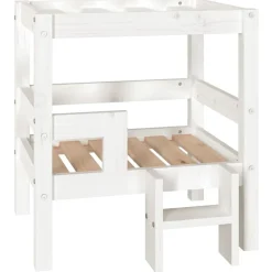 MAISON EXCLUSIVE - Lit pour chien blanc 55,5x53,5x60 cm bois de pin solide