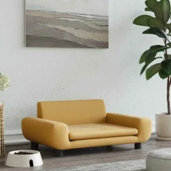 MAISON EXCLUSIVE - Lit pour chien marron 70x45x33 cm velours