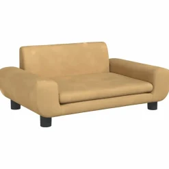 MAISON EXCLUSIVE - Lit pour chien marron 70x45x33 cm velours