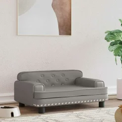 MAISON EXCLUSIVE - Lit pour chien gris 70x45x30 cm similicuir