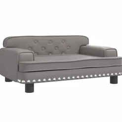 MAISON EXCLUSIVE - Lit pour chien gris 70x45x30 cm similicuir