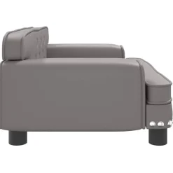 MAISON EXCLUSIVE - Lit pour chien gris 70x45x30 cm similicuir