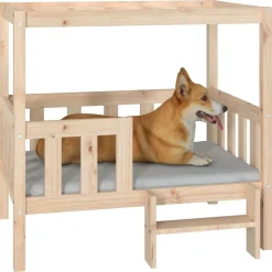 MAISON EXCLUSIVE - Lit pour chien 95,5x73,5x90 cm bois de pin solide
