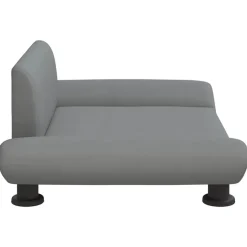 MAISON EXCLUSIVE - Lit pour chien gris clair 70x45x28 cm tissu