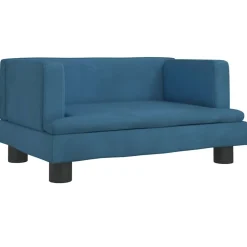 MAISON EXCLUSIVE - Lit pour chien bleu 60x40x30 cm velours