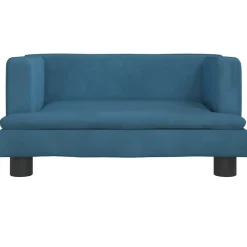 MAISON EXCLUSIVE - Lit pour chien bleu 60x40x30 cm velours