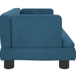 MAISON EXCLUSIVE - Lit pour chien bleu 60x40x30 cm velours