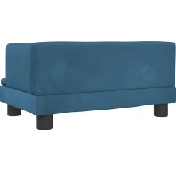 MAISON EXCLUSIVE - Lit pour chien bleu 60x40x30 cm velours