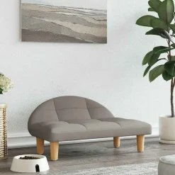 MAISON EXCLUSIVE - Lit pour chien taupe 70x52x30 cm tissu