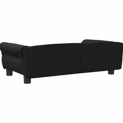 MAISON EXCLUSIVE - Lit pour chien noir 95x55x30 cm similicuir