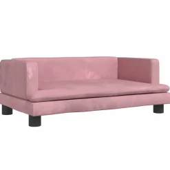 MAISON EXCLUSIVE - Lit pour chien rose 80x45x30 cm velours