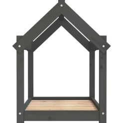 MAISON EXCLUSIVE - Lit pour chien gris 71x55x70 cm bois de pin solide