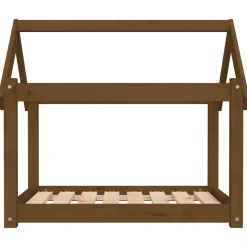MAISON EXCLUSIVE - Lit pour chien marron miel 81x60x70 cm bois de pin solide