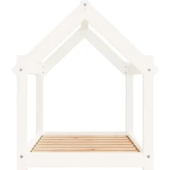MAISON EXCLUSIVE - Lit pour chien blanc 81x60x70 cm bois de pin solide