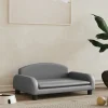 MAISON EXCLUSIVE - Lit pour chien gris 70x45x30 cm similicuir
