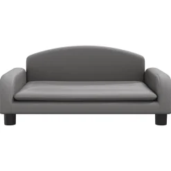 MAISON EXCLUSIVE - Lit pour chien gris 70x45x30 cm similicuir