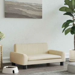 MAISON EXCLUSIVE - Lit pour chien crème 70x45x30 cm tissu