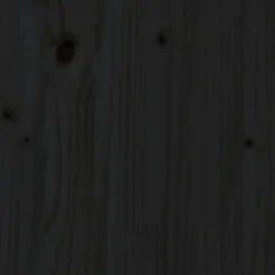 MAISON EXCLUSIVE - Lit pour chien noir 65,5x50,5x70 cm bois de pin solide