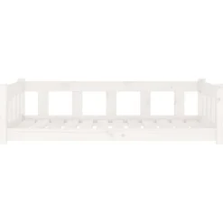 MAISON EXCLUSIVE - Lit pour chien blanc 105,5x75,5x28 cm bois de pin solide