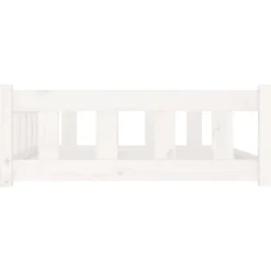 MAISON EXCLUSIVE - Lit pour chien blanc 105,5x75,5x28 cm bois de pin solide